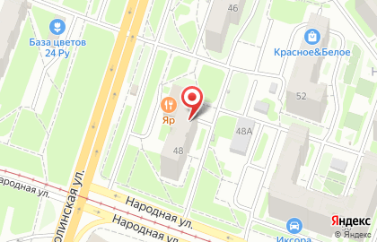 Студия красоты и загара Эвита в Московском районе на карте