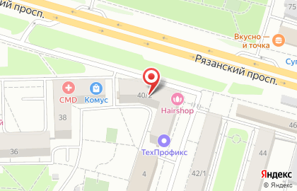 Диагностический центр LabQuest на Рязанском проспекте на карте