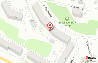 Парикмахерская на ул. Сусанина, 6 на карте