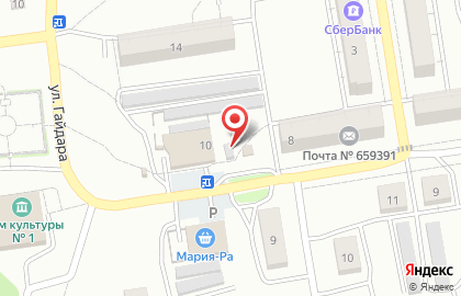 Киоск по продаже фруктов и овощей в Барнауле на карте