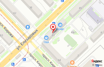 Магазин эротических товаров 18+ на улице Елизаровых на карте