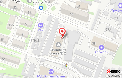 2 отряд ФПС, Пожарная часть №2 на карте