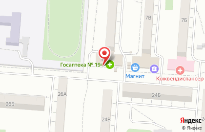 Магазин Канцелярский дворик в Кировском районе на карте