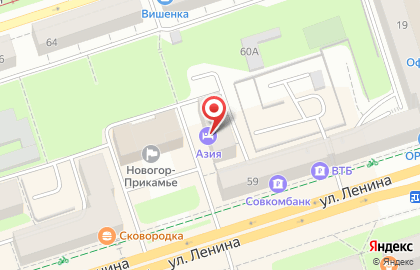 Гостиница Азия на улице Ленина, 61 на карте