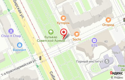 ОАО Банк Москвы в Свердловском районе на карте