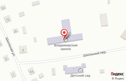 Средняя общеобразовательная школа пос. Нивенское на Школьной улице на карте