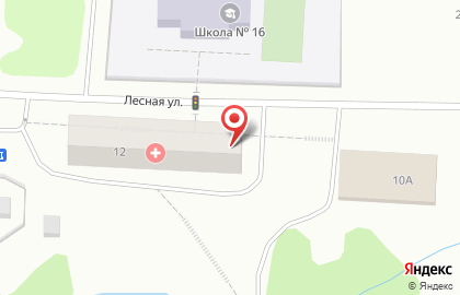 Мурманская городская поликлиника №2 на Лесной улице на карте