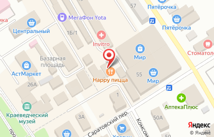 Салон сотовой связи Tele2 в Саратовском переулке на карте