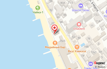 Гостиница Черномор на улице Просвещения на карте