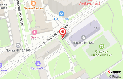 Колибри на улице Александра Матросова на карте