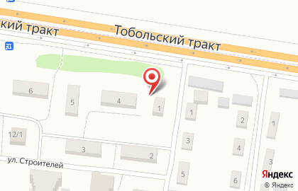 ОАО Банкомат, Запсибкомбанк на улице Строителей на карте