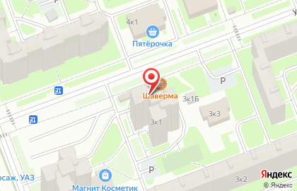 Парикмахерская Золотые ножницы на карте