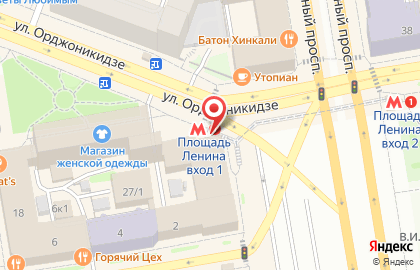 Киоск по продаже кондитерских изделий в Центральном районе на карте