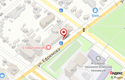 Компания Оценка плюс на улице Ефремова на карте