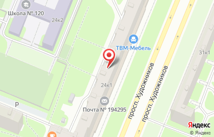 Студия маникюра Pal4iki на проспекте Художников на карте