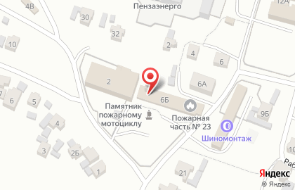 Пожарно-спасательная часть №23 на Нагорной улице на карте