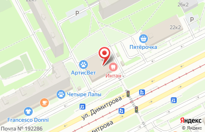 Лаборатория Хеликс на улице Димитрова на карте