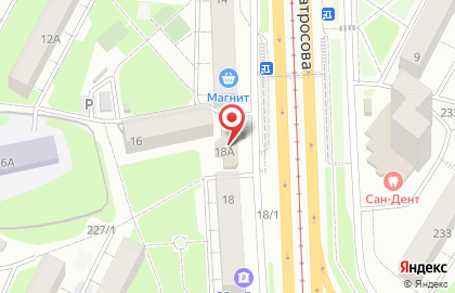 Салон связи МегаФон на улице Александра Матросова на карте