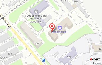 Строительно-монтажная компания Инвестстрой на Козлёнской улице на карте
