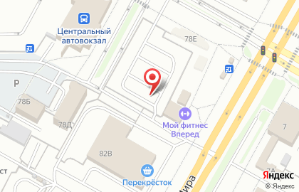 Автостоянка на проспекте Мира, 78г на карте