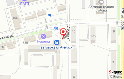 Автовокзал в Хабаровске на карте