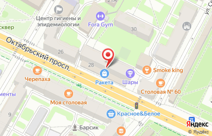 Выездная мастерская по ремонту бытовой техники Аарон на Октябрьском проспекте на карте