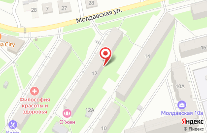 Банкомат Западно-Уральский банк на Молдавской улице на карте