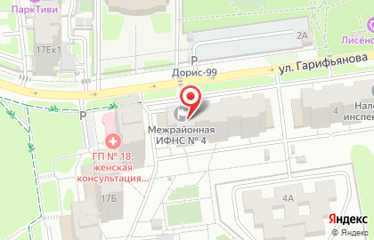Межрайонная инспекция Федеральной налоговой службы России №4 по Республике Татарстан в Казани на карте