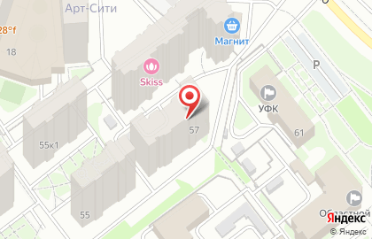 Строящееся административное здание по ул. Крахмалёва, 61/1 на карте