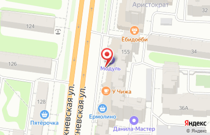 Магазин Бумажный мир на Лежневской улице на карте