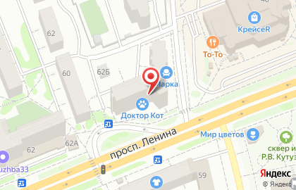 Медицинский центр Палитра во Владимире на карте