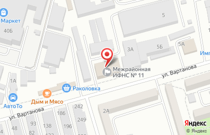 Магазин Бланки на улице Вартанова на карте