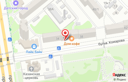 Сеть чайных Будду Чай на бульваре Комарова на карте