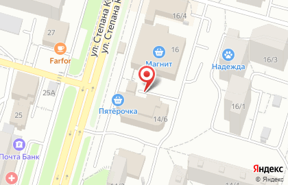 Чайная лавка на улице Степана Кувыкина на карте