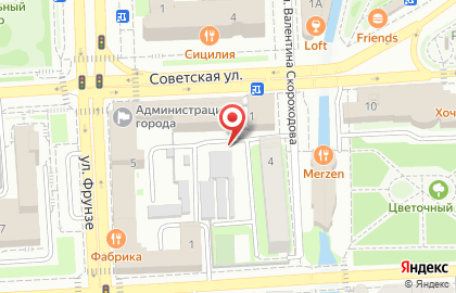 Союз писателей России на Советской улице на карте