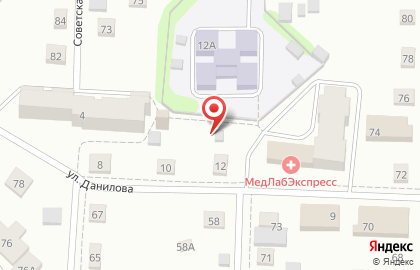 Аптека Планета Здоровья в Кудымкаре, на улице Данилова, 2а на карте