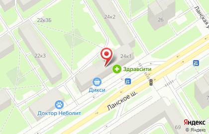 Банк втб Северо-запад (круглосуточно) на Ланском шоссе на карте