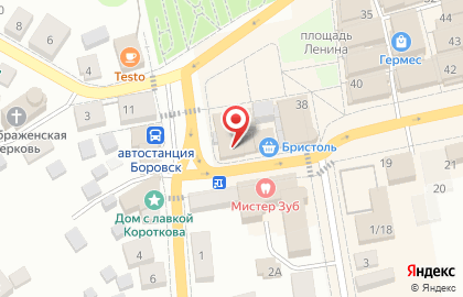 Магазин у дома Бристоль на улице Ленина на карте