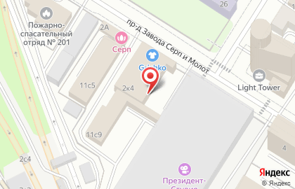 Дельфин в проезде Завода Серп и Молот на карте