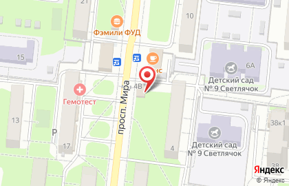 На Мира на улице Мира на карте