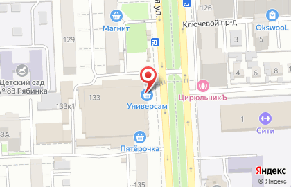 Банкомат UniCredit в Железнодорожном районе на карте