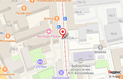 Молодая гвардия в Москве на карте