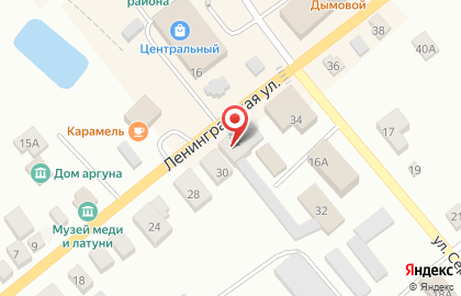Участковый пункт полиции на улице Ленинградской на карте
