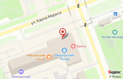 Центр торговли Никольский посад на карте