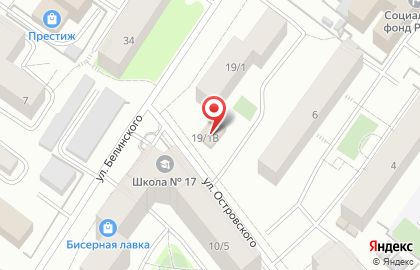 Продуктовый маркет на Октябрьской улице на карте
