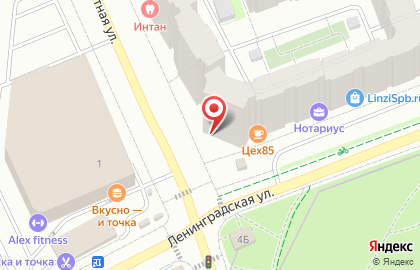 Банкомат СберБанк на Ленинградской улице, 3 в Кудрово на карте