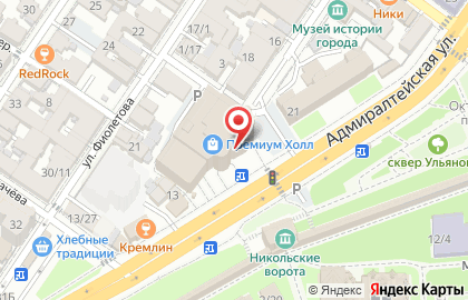 Центр доктора Бубновского на Адмиралтейской улице на карте