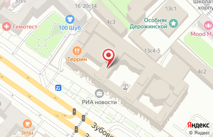 Телеканал 360° в Москве на карте