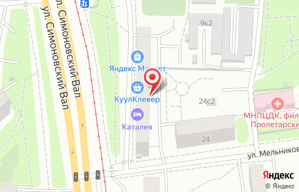 Магазин здорового питания МясновЪ на улице Симоновский Вал на карте