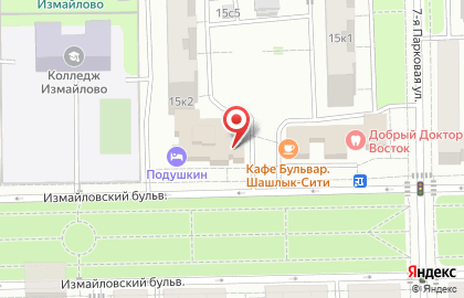 Магазин книг и канцелярских товаров Мир школьника в Измайлово на карте